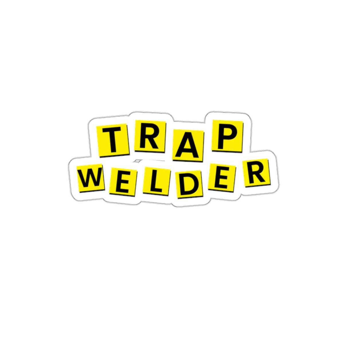 Trap welder sticker