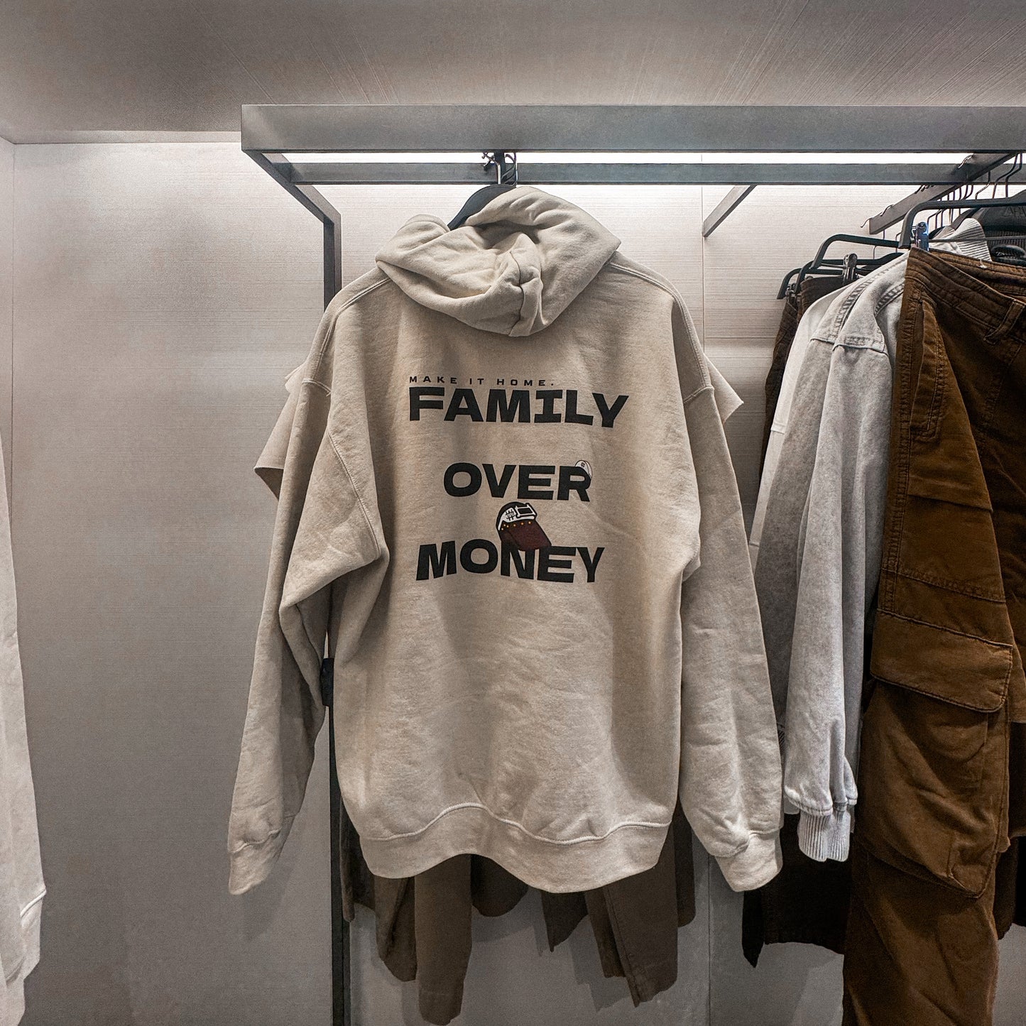 FAMILY OVER MONEY HOODIE