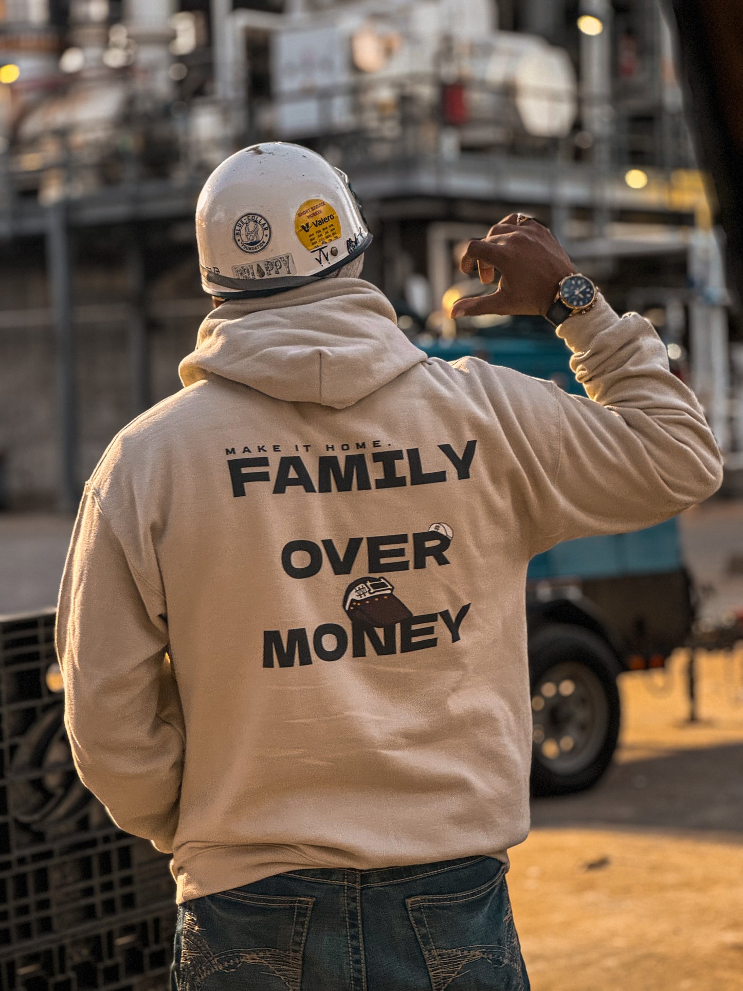 FAMILY OVER MONEY HOODIE