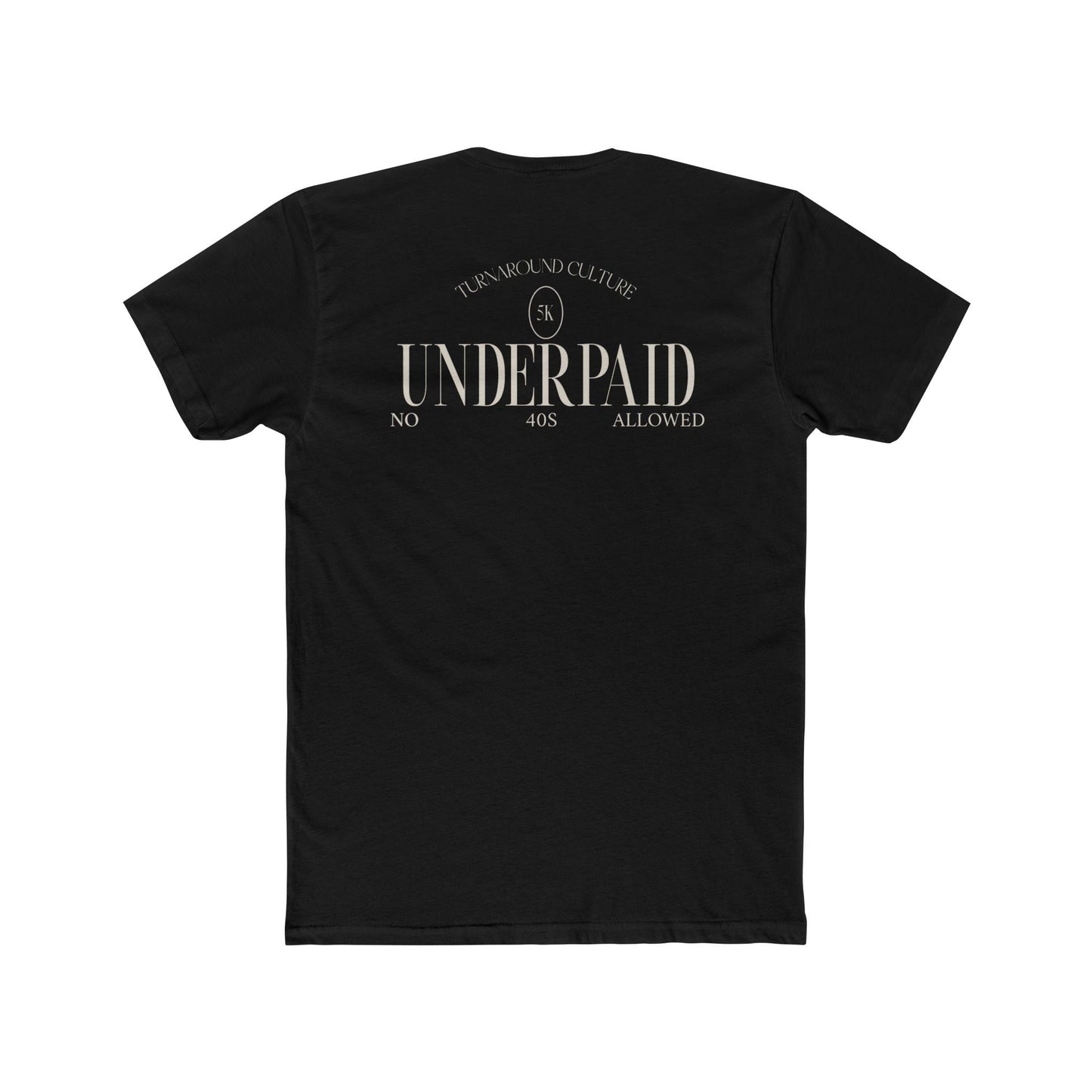 UNDERPAID crew tee