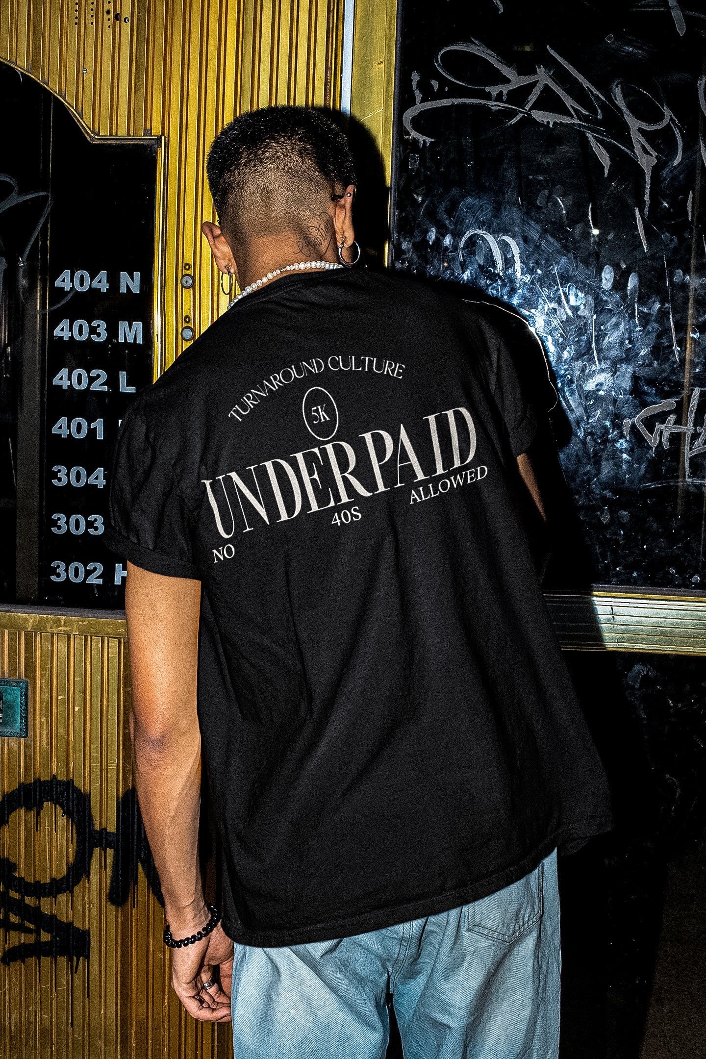 UNDERPAID crew tee